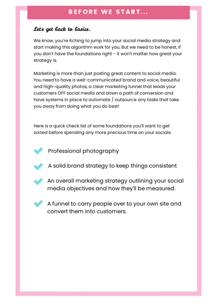 Working with social media algorithms