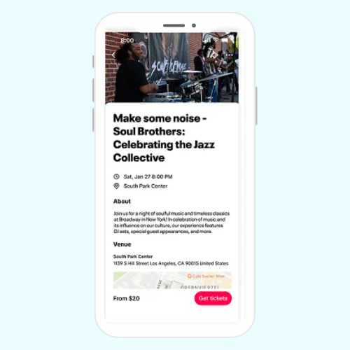 TikTok X Eventbrite collab 