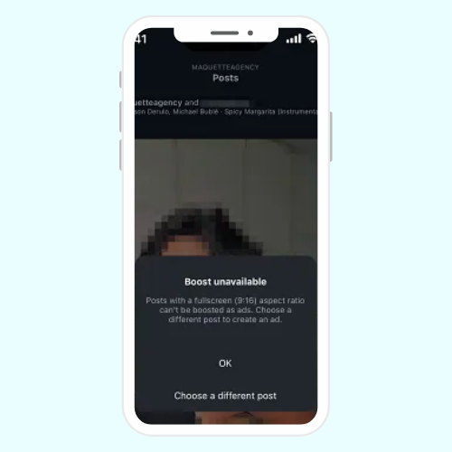 Instagram restricts boosting 