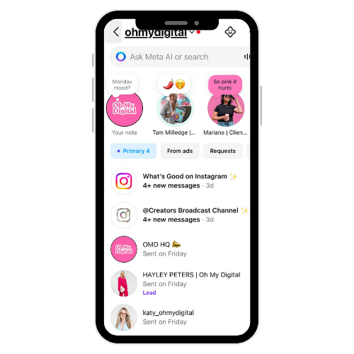 Instagram Notes